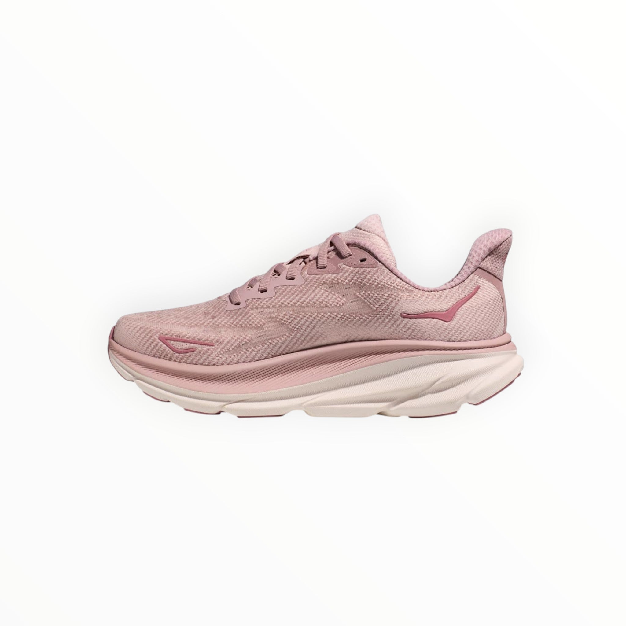 WOMEN HOKA CLIFTON 9 RUNNING SHOES (Pink) - SS23