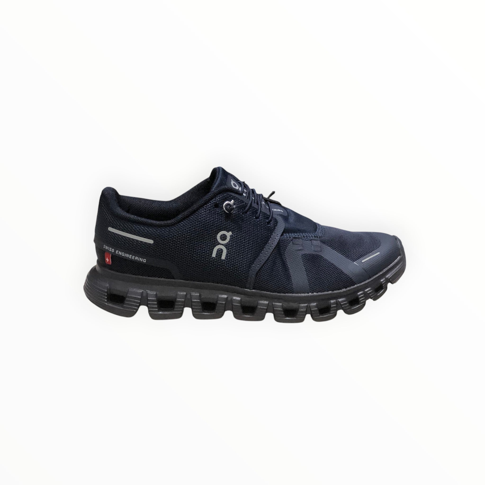Mens On - Cloud 6 Waterproof Shoes Black and Deep Blue