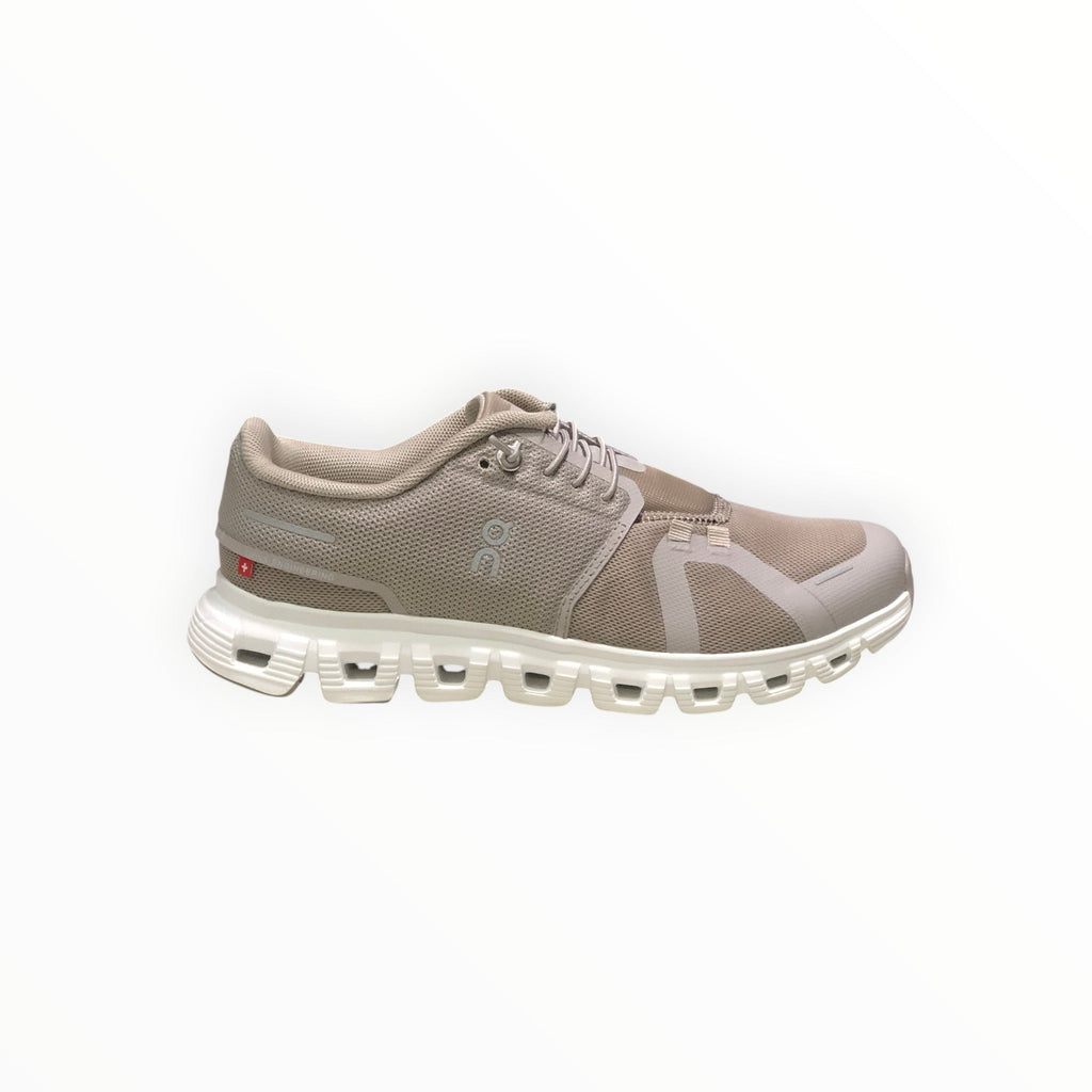 Mens On - Cloud 6 Waterproof Shoes Pearl White & White