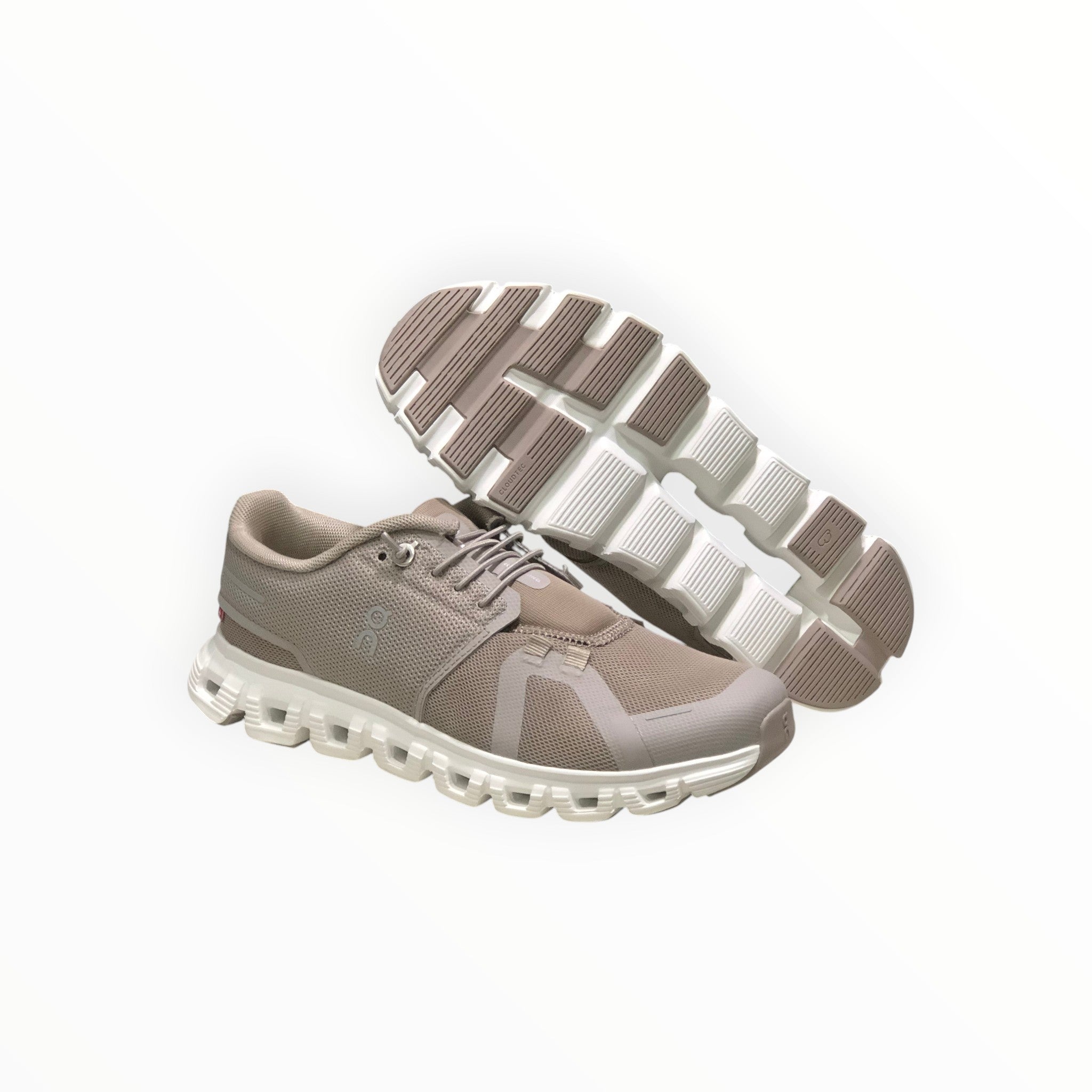 Mens On - Cloud 6 Waterproof Shoes Pearl White & White