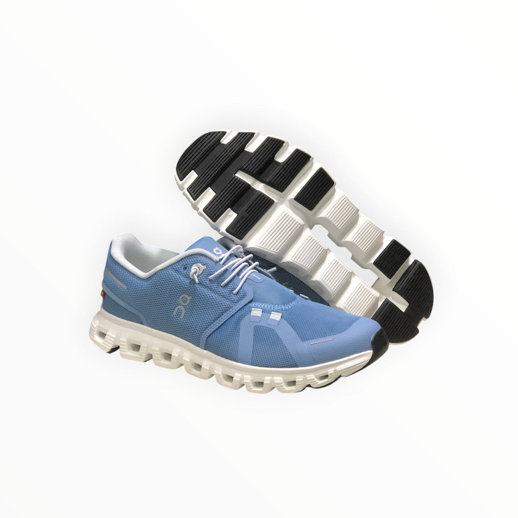Mens On - Cloud 6 Waterproof Shoes Light Gray-Blue & White