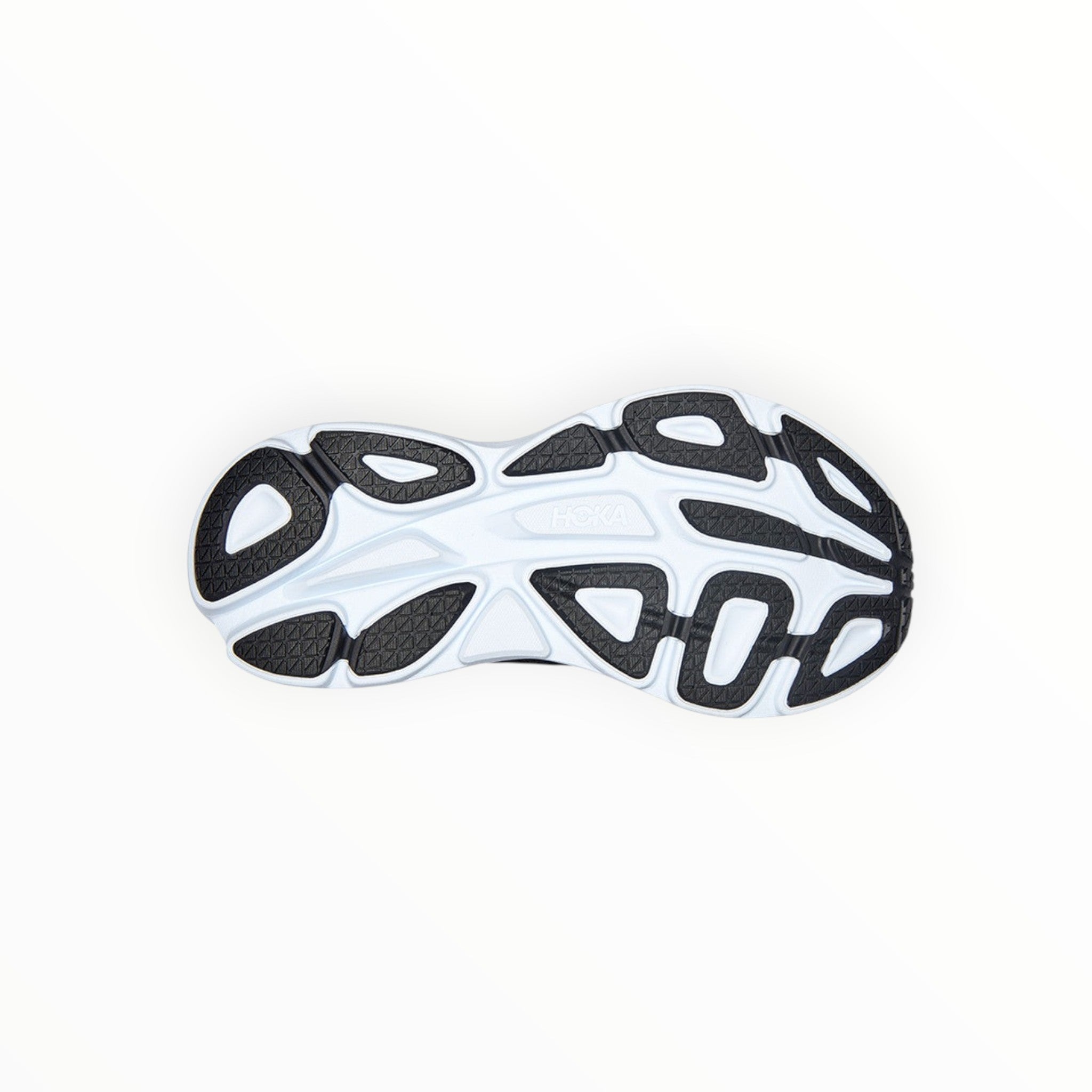 HOKA BONDI 8 MEN'S RUNNING SHOES - (Black & White)