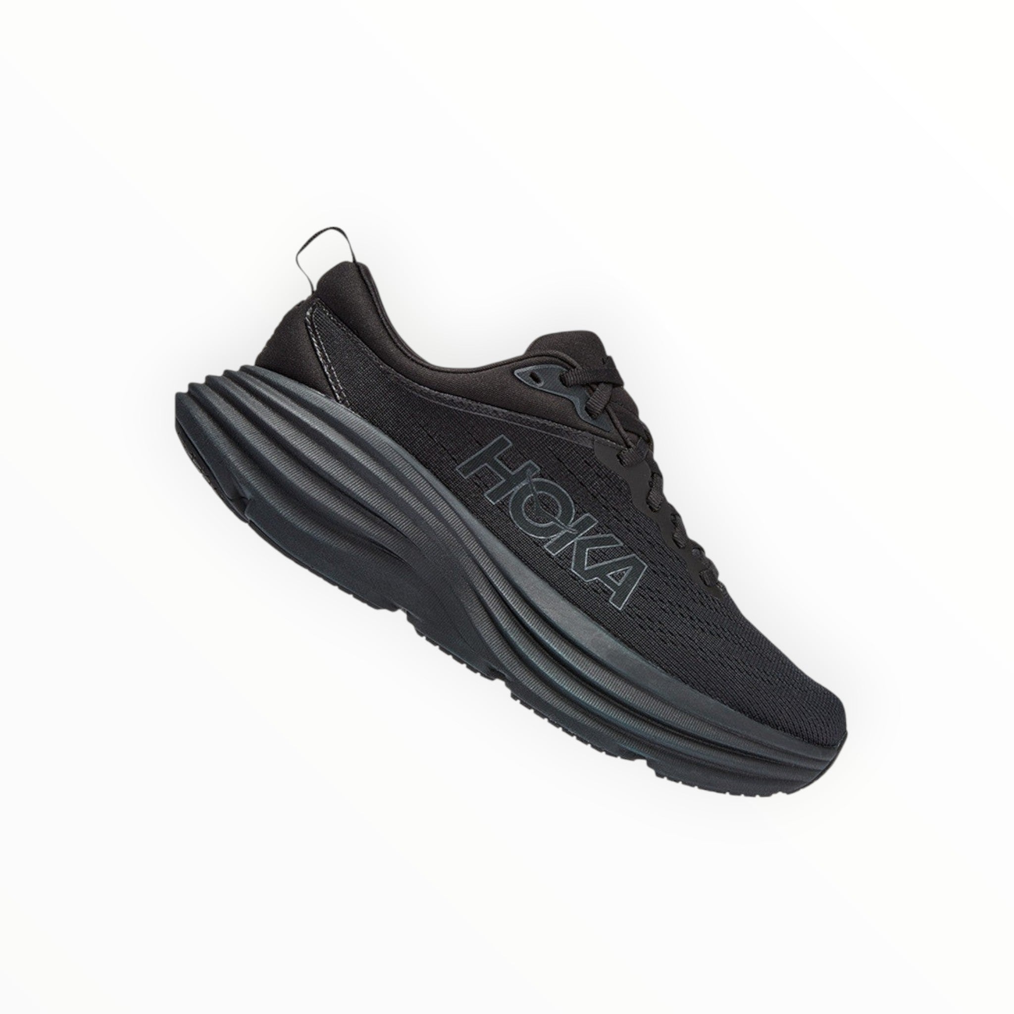 HOKA BONDI 8 MEN'S RUNNING SHOES -(Black)