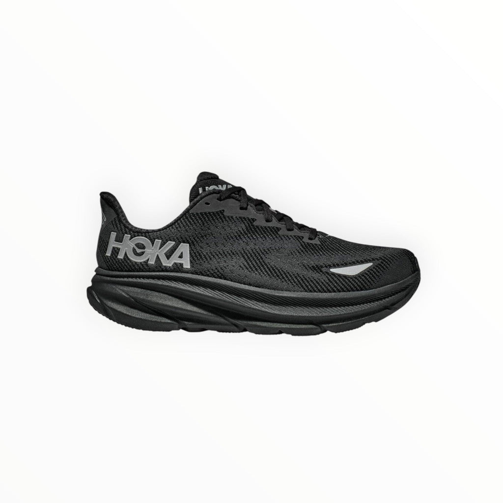 MEN HOKA CLIFTON 9 RUNNING SHOES (Black) - SS23