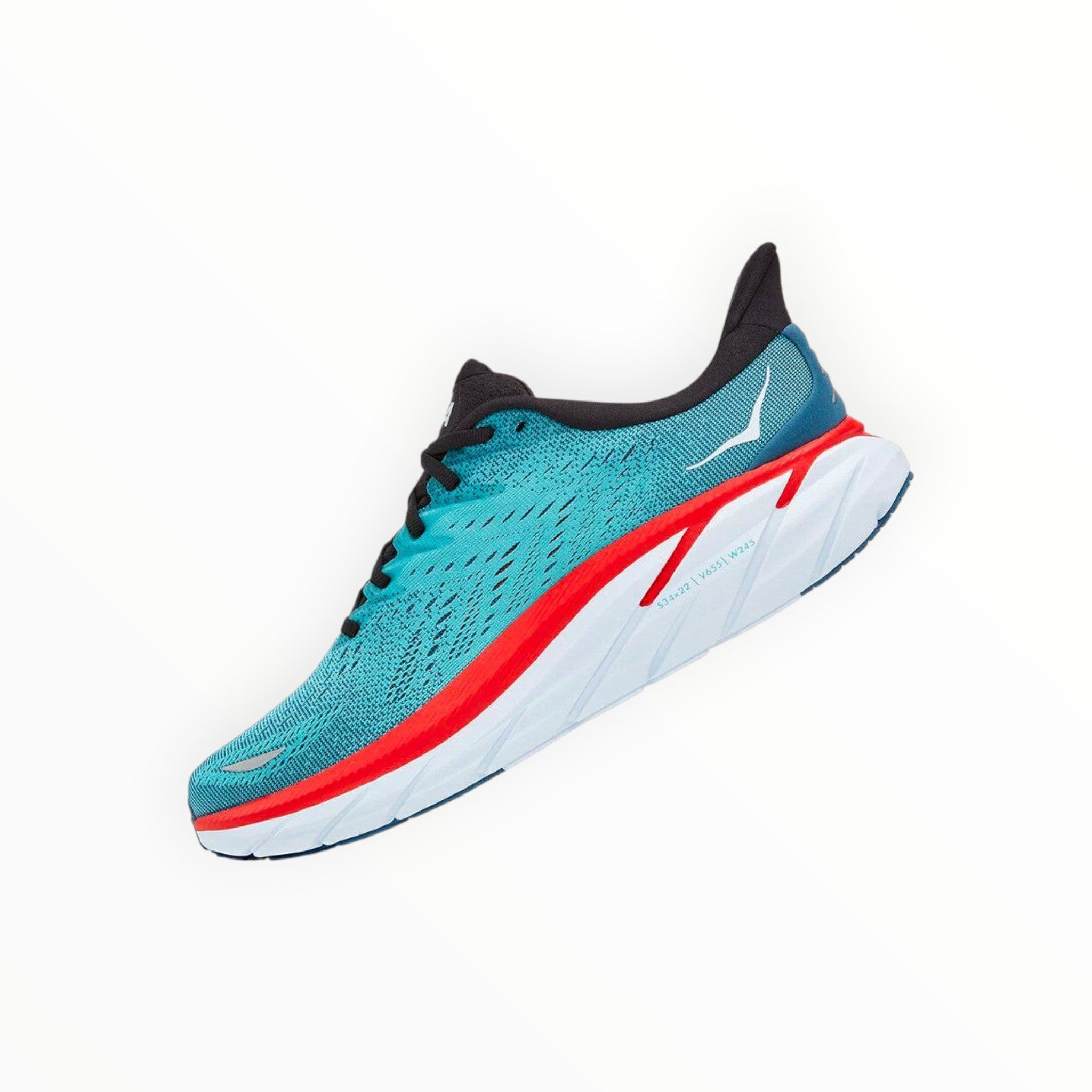 HOKA CLIFTON 8 WOMEN'S RUNNING SHOES (Real Teal / Aquarelle)