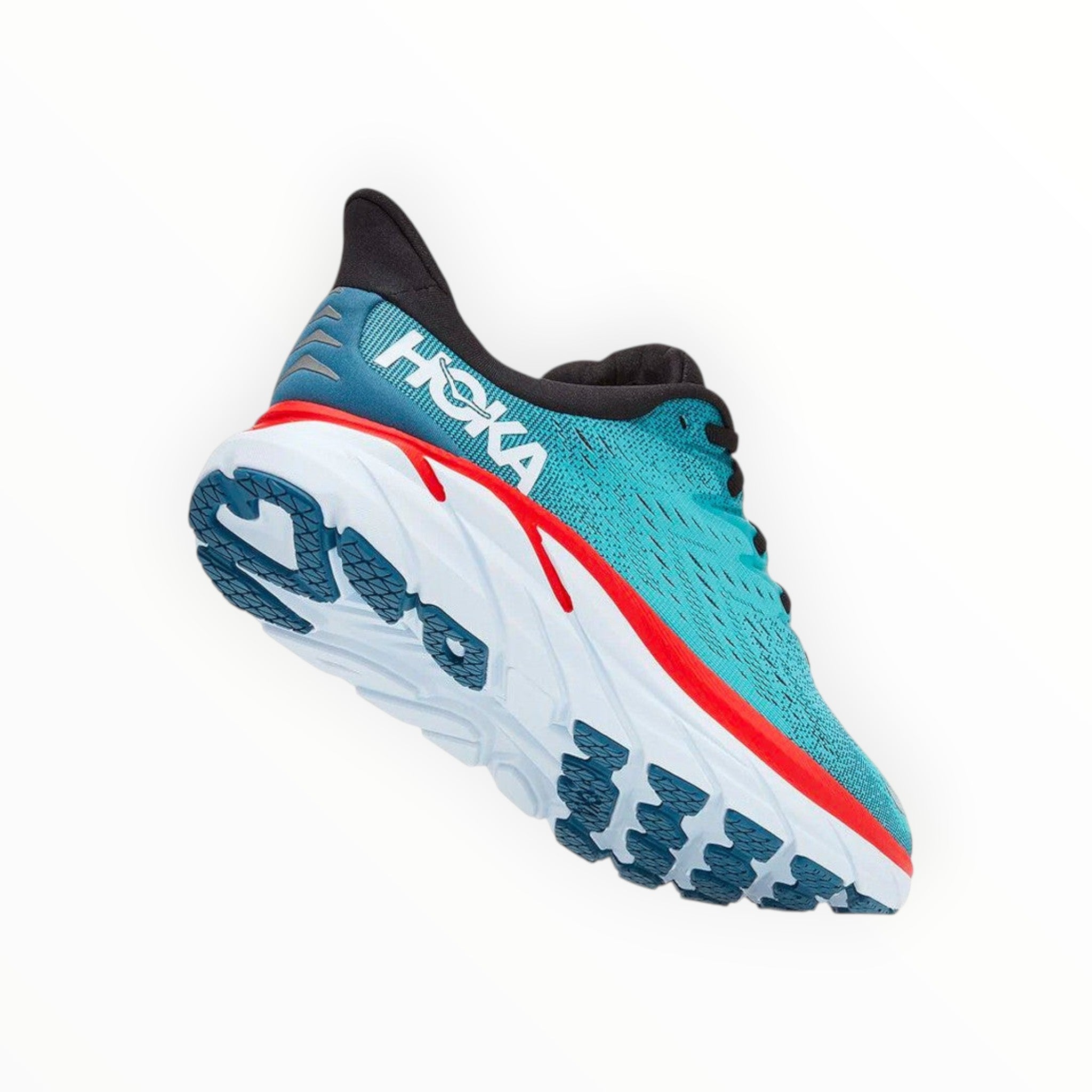 HOKA CLIFTON 8 MEN RUNNING SHOES (Real Teal / Aquarelle)