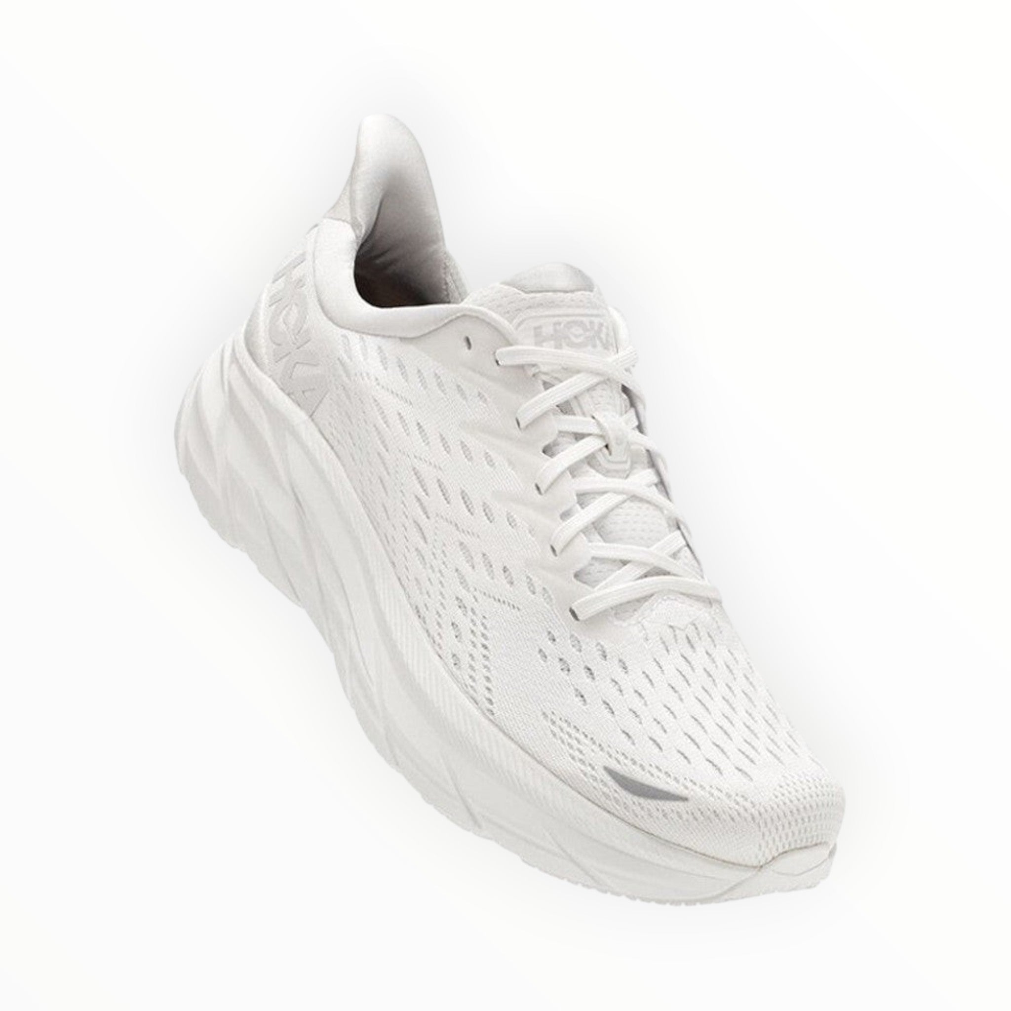 HOKA CLIFTON 8 MEN RUNNING SHOES (White)