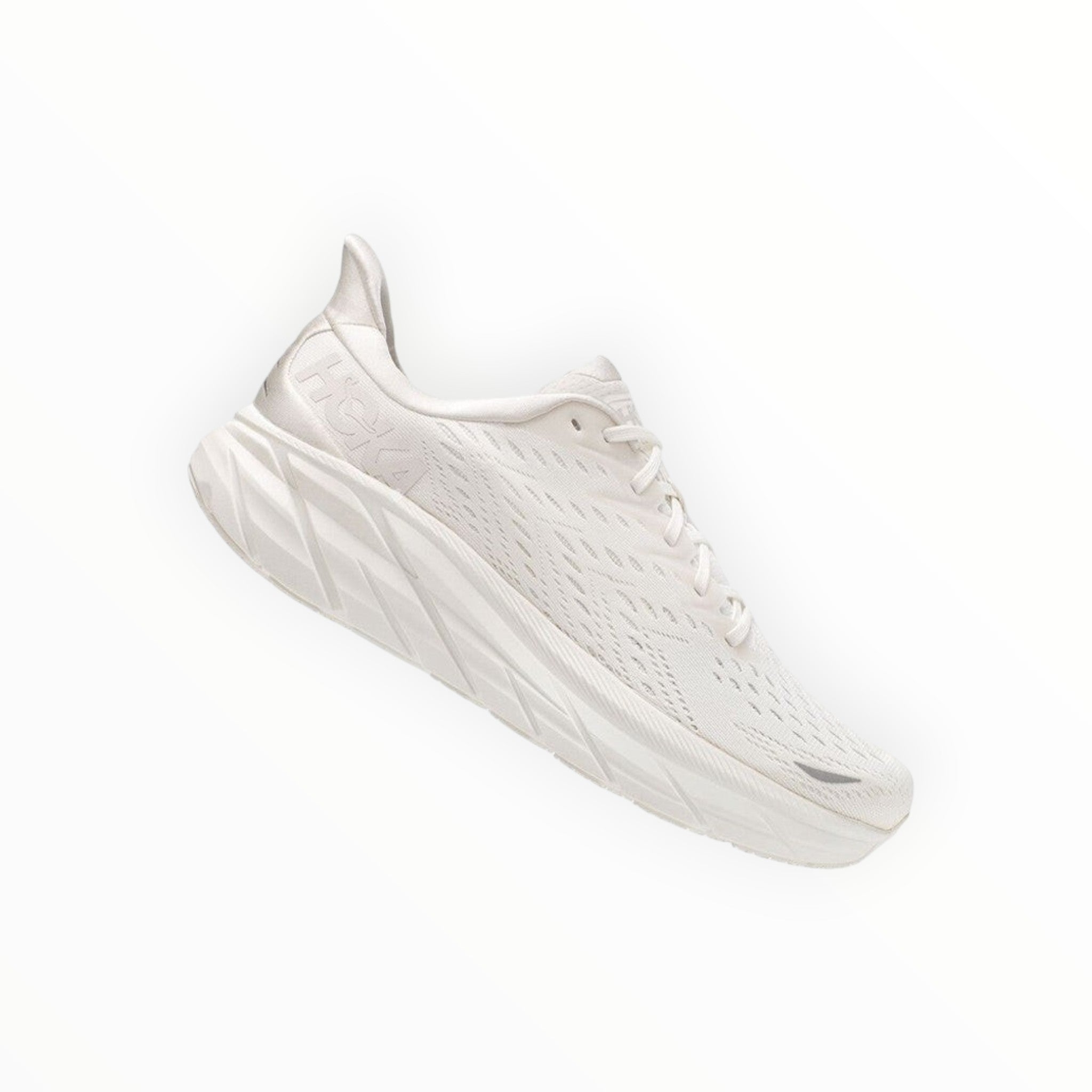 HOKA CLIFTON 8 WOMEN'S RUNNING SHOES (White)