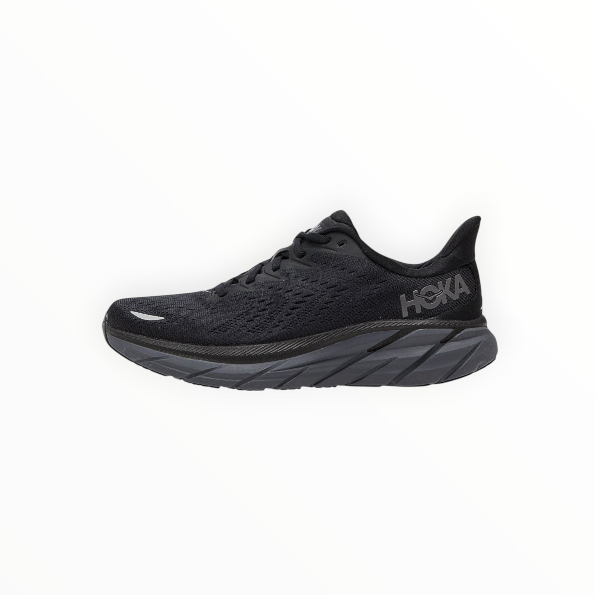 HOKA CLIFTON 8 MEN RUNNING SHOES (Black )