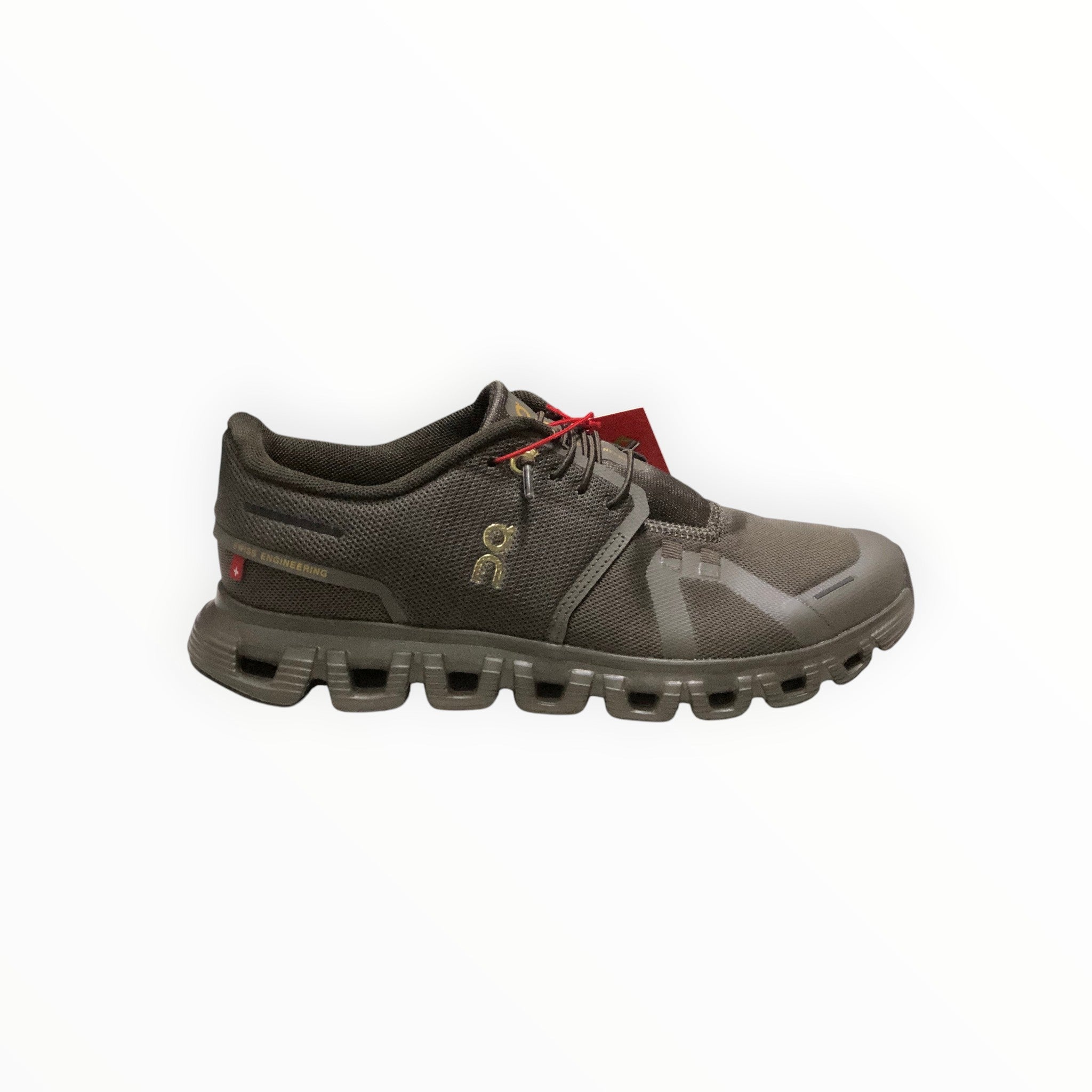 Mens On - Cloud 6 Waterproof Shoes Black & Gold