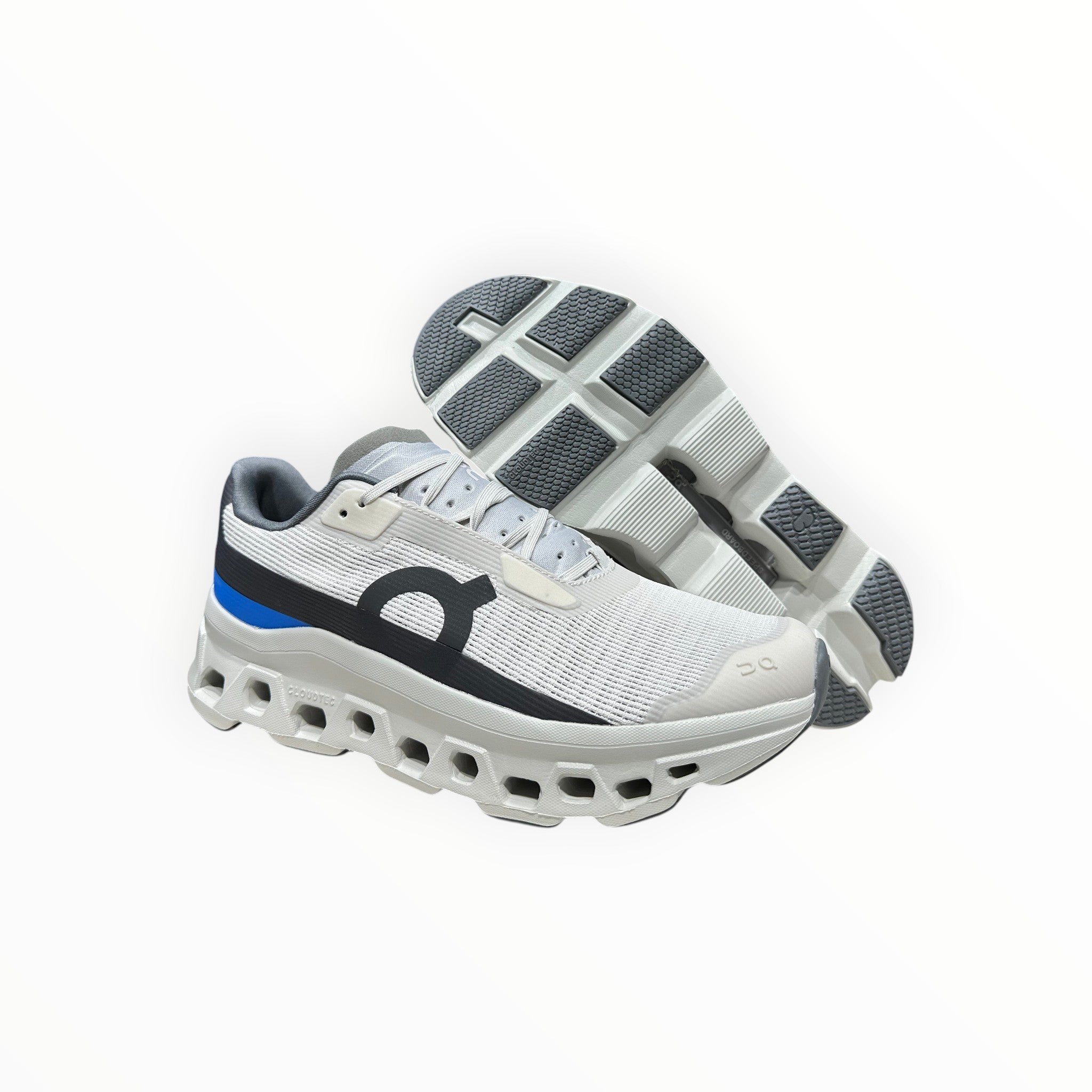 Mens On Running Cloudmonster Void - White & Gray