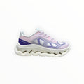 EWW Sports Shoes On Cloudtilt Remix pink and purple sneakers with layered see-through upper and white CloudTec Phase™ midsole.