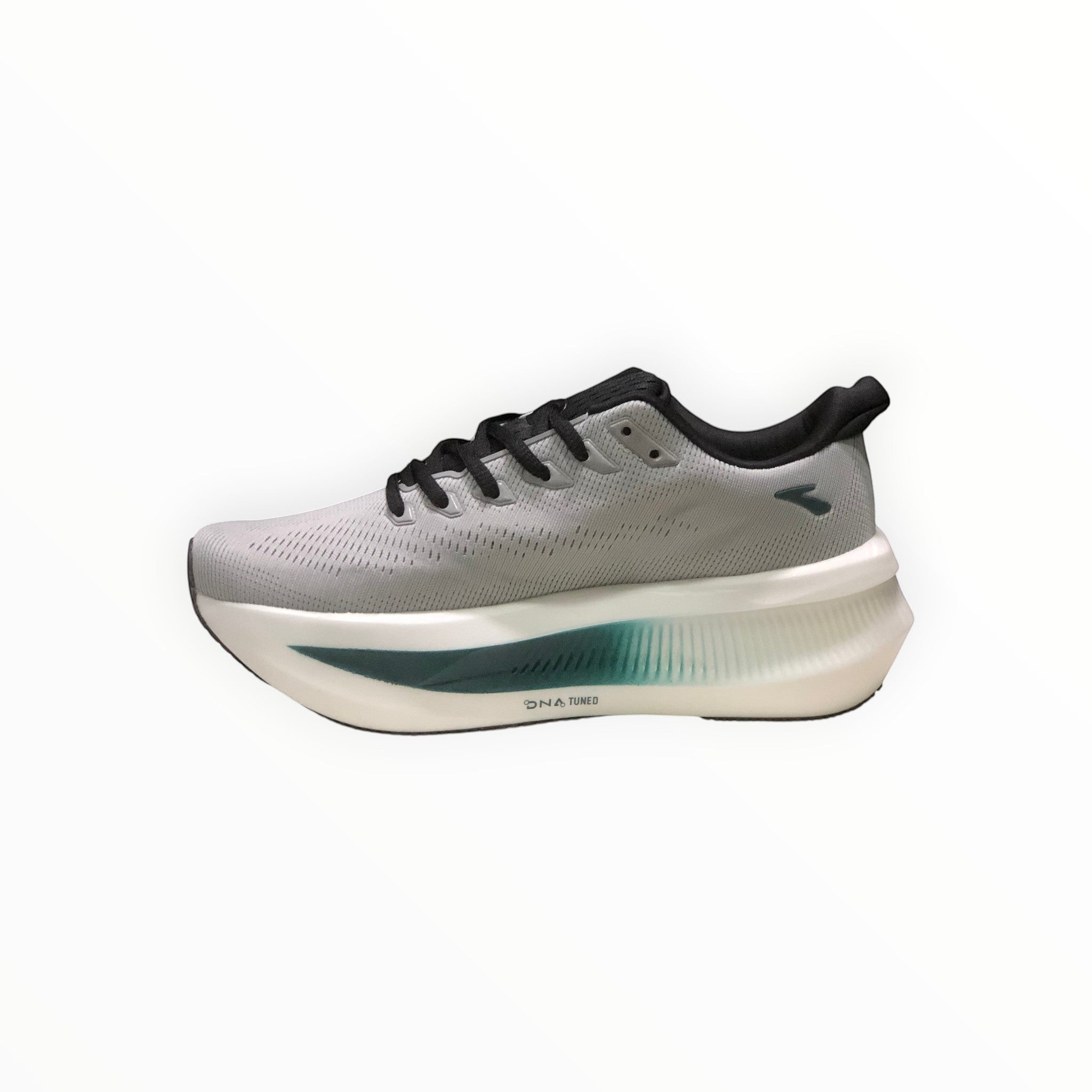 EWW Sports Shoes Men's Glycerin Max 2 grey running shoes with plush cushioning and GlideRoll Rocker for smooth transitions.