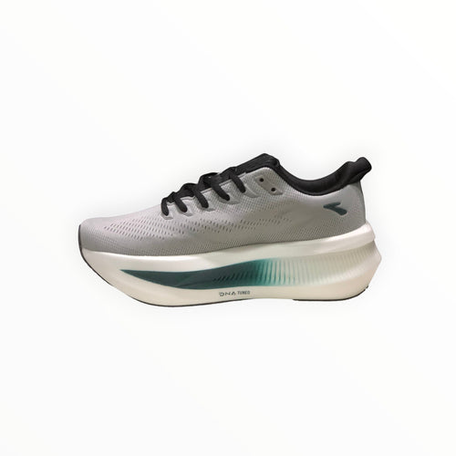 EWW Sports Shoes Men's Glycerin Max 2 grey running shoes with plush cushioning and GlideRoll Rocker for smooth transitions.