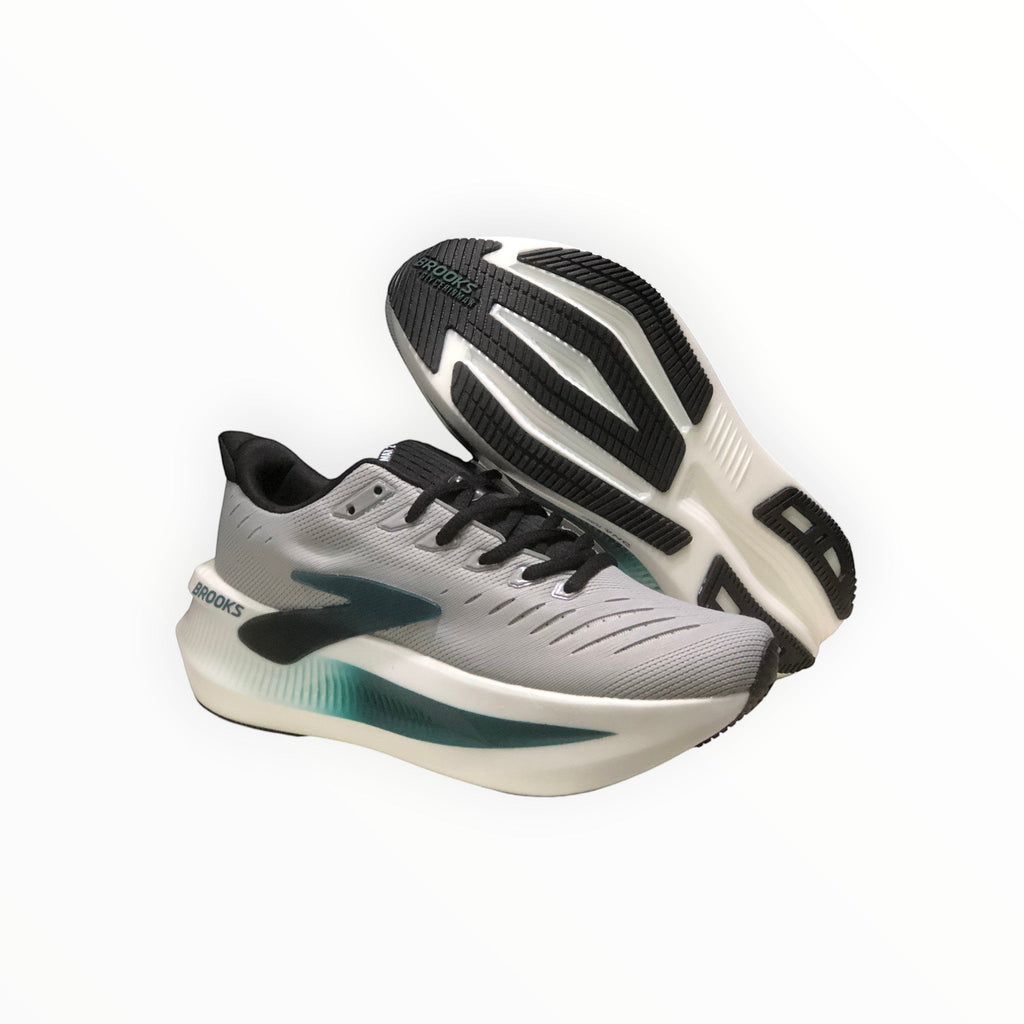 EWW Sports Shoes Glycerin Max 2 men's grey mesh running shoes with plush cushioning and GlideRoll rocker for smooth transitions.