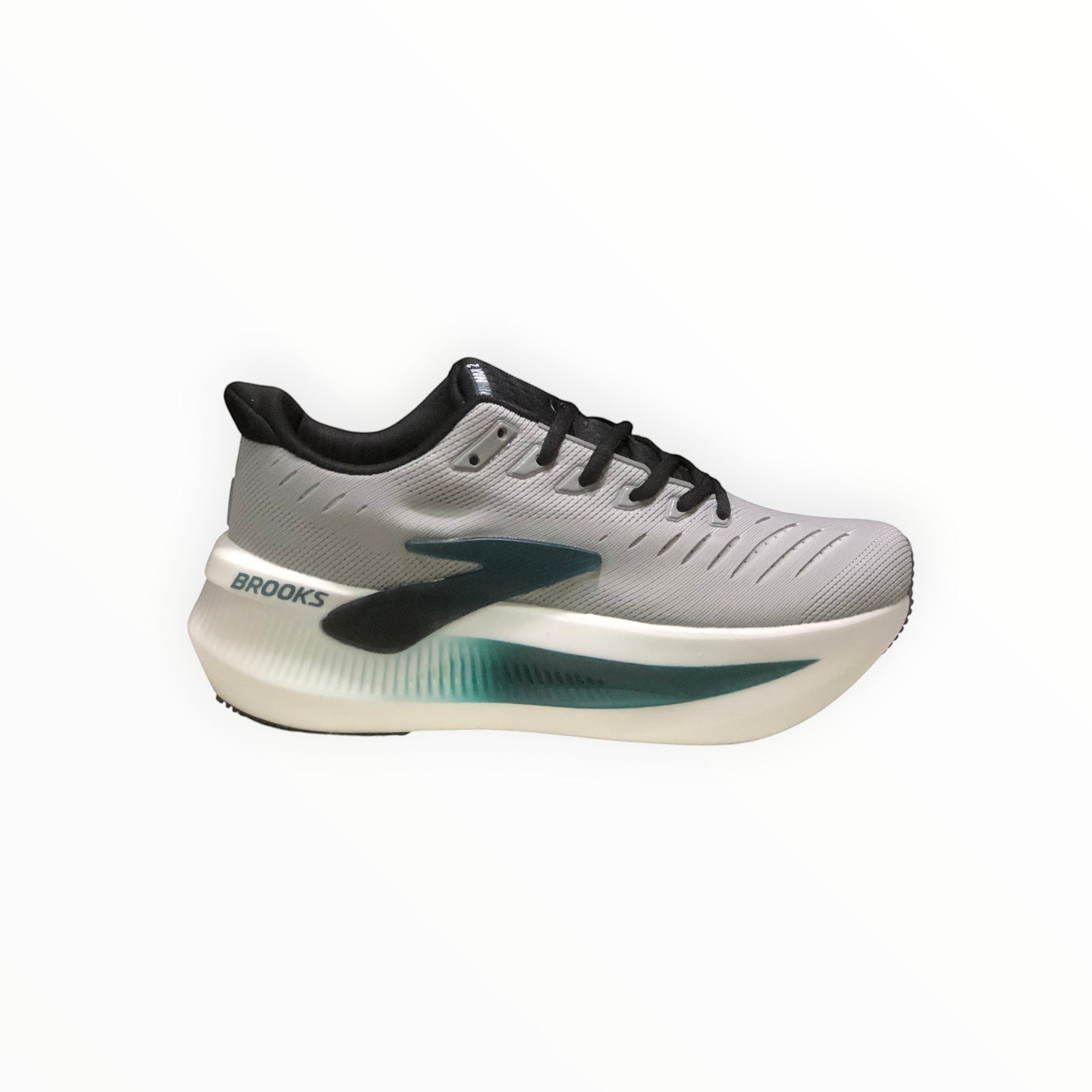 EWW Sports Shoes Men's Glycerin Max 2 running shoes in grey with plush cushioning and GlideRoll™ Rocker for smooth transitions.