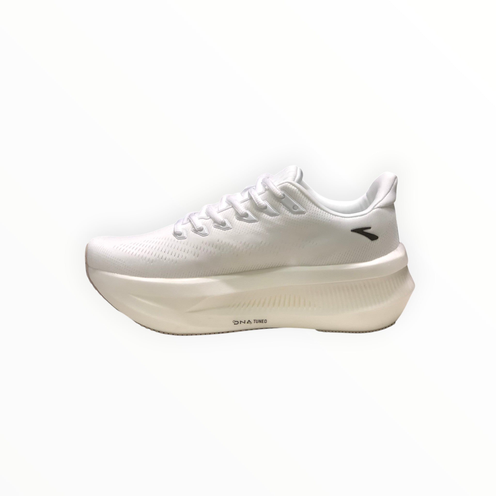 EWW Sports Shoes white and black Glycerin Max 2 men's running shoes with plush cushioning and GlideRoll rocker.