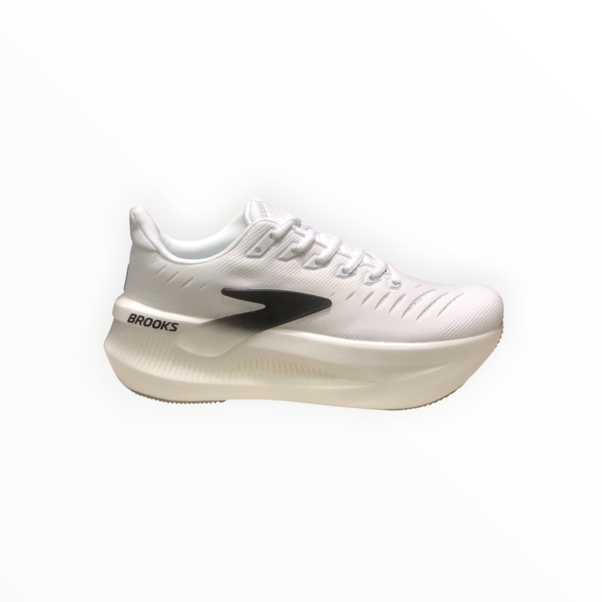 EWW Sports Shoes white and black Glycerin Max 2 men's running shoes with plush cushioning and GlideRoll rocker.