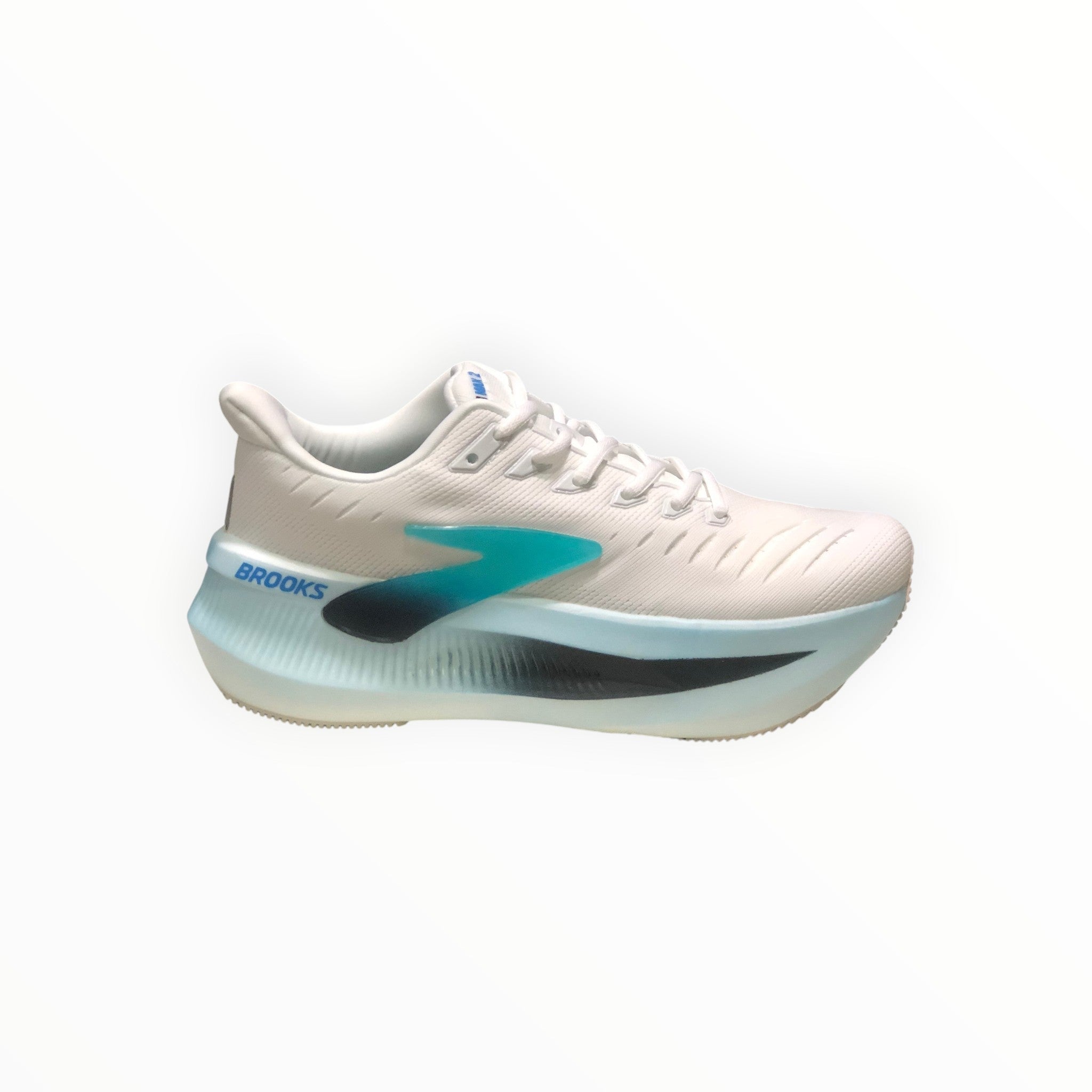 EWW Sports Shoes Men's Glycerin Max 2 running shoes in white with blue accents and cushioned sole.