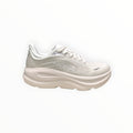 EWW Sports Shoes Hoka Bondi 9 men's all white running shoe with maximum cushioning and engineered mesh upper.