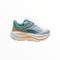 Womens Hoka Bondi 9 - Light blue & Orange