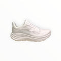 EWW Sports Shoes Men's Hoka Clifton 10 white running shoe with breathable mesh upper and cushioned sole.