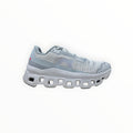 EWW Sports Shoes On Running Cloudmonster Void men's running shoe in light gray breathable mesh with signature CloudTec cushioning.