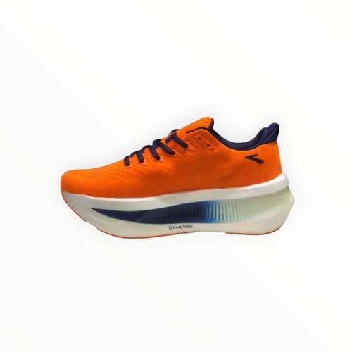 EWW Sports Shoes Glycerin Max 2 men's orange running shoes with plush cushioning and GlideRoll rocker for smooth transitions.