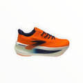 EWW Sports Shoes Glycerin Max 2 men's orange running shoes with navy accents and a thick white midsole.