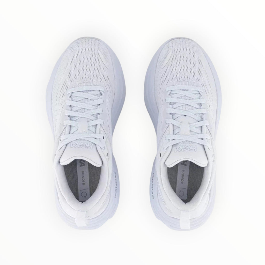 HOKA BONDI 8 WOMEN'S RUNNING SHOES (White)
