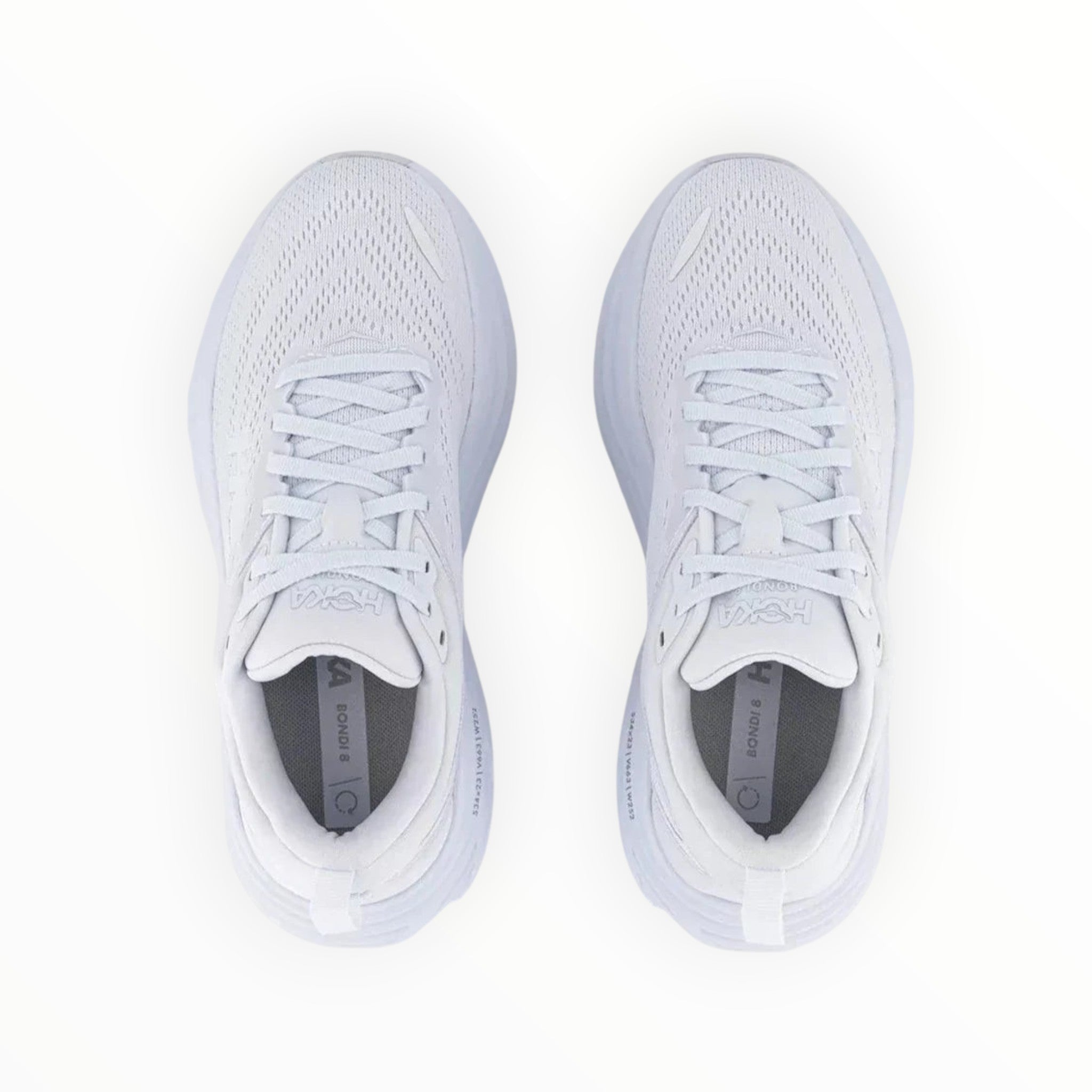 HOKA BONDI 8 WOMEN'S RUNNING SHOES (White) - SS23