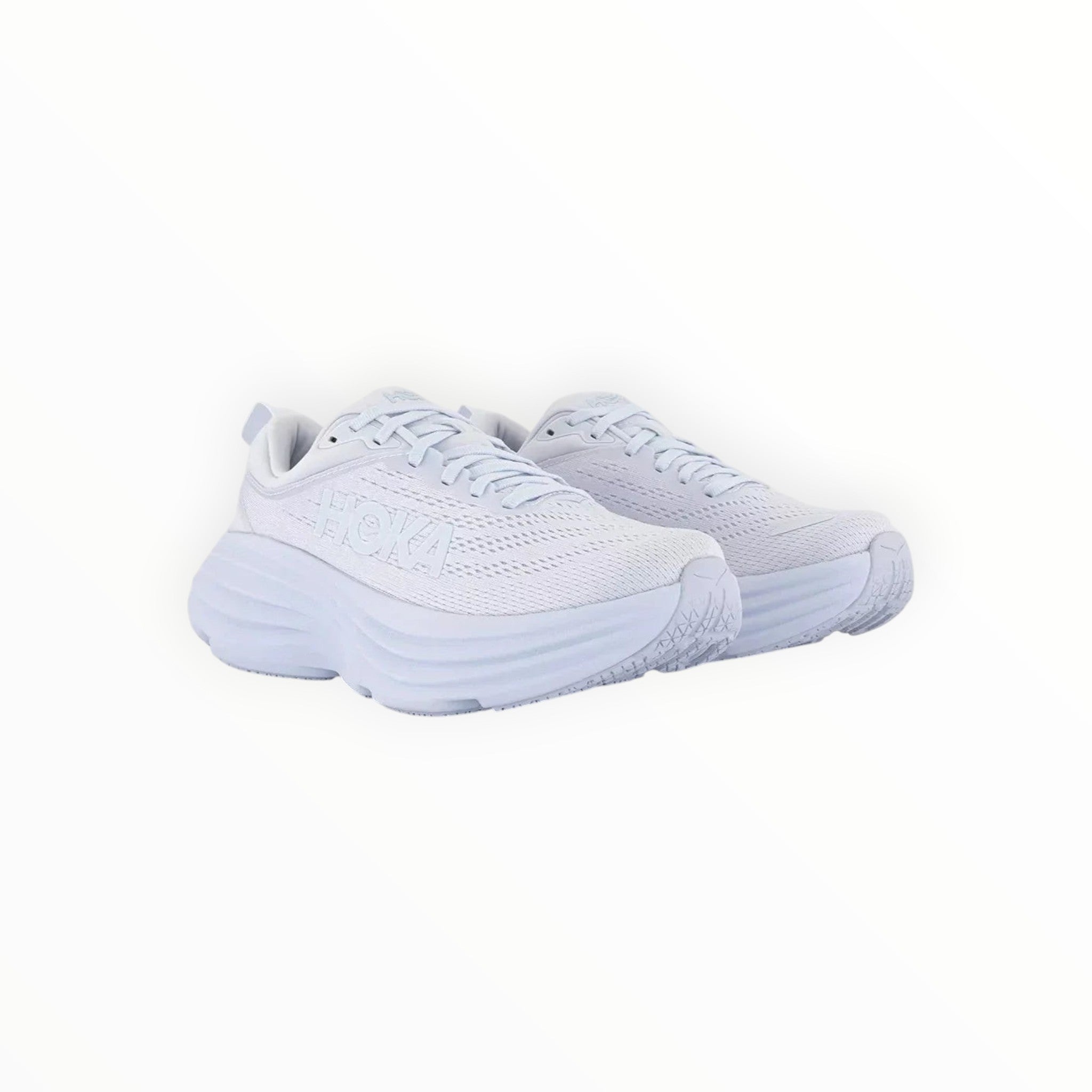 HOKA BONDI 8 WOMEN'S RUNNING SHOES (White) - SS23